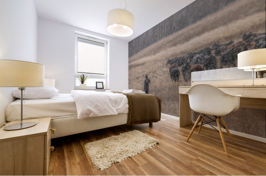 The Cowboy Mural print