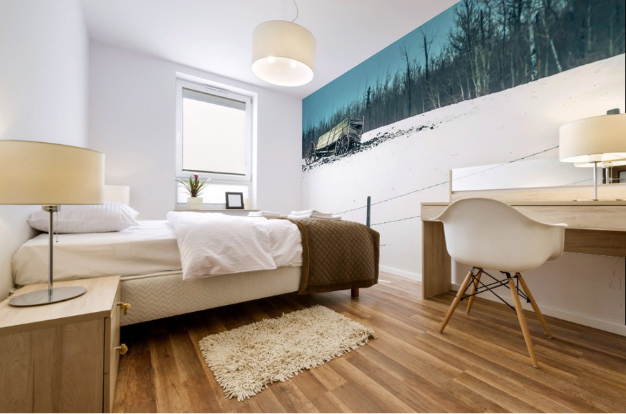 Broken Wagon Mural print