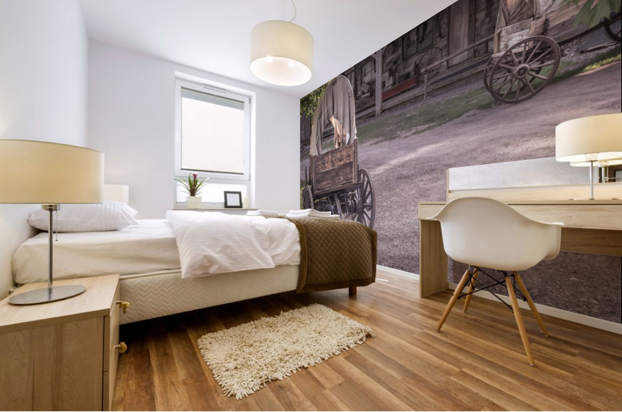 Docville Wagons Mural print