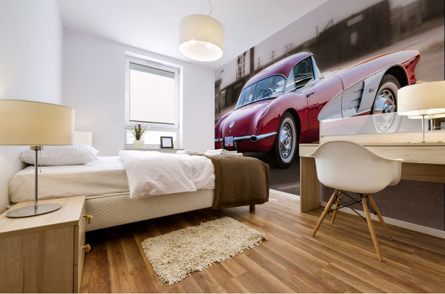 Vintage Vette Mural print