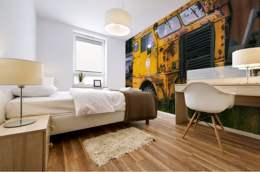 Yellow Beast Mural print