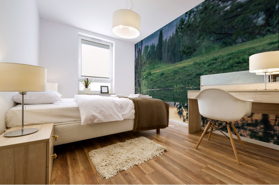 Evening Bath Mural print