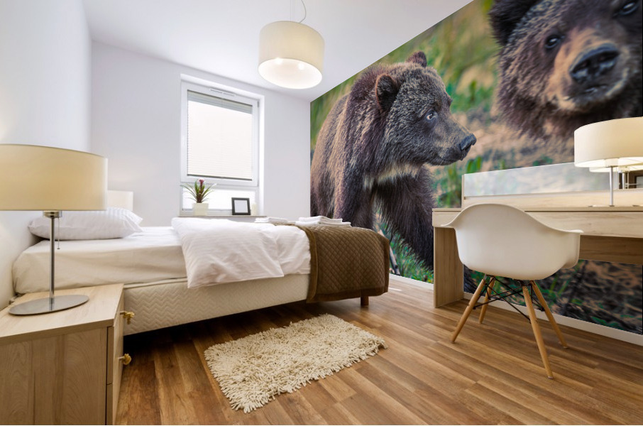 Siblings Mural print