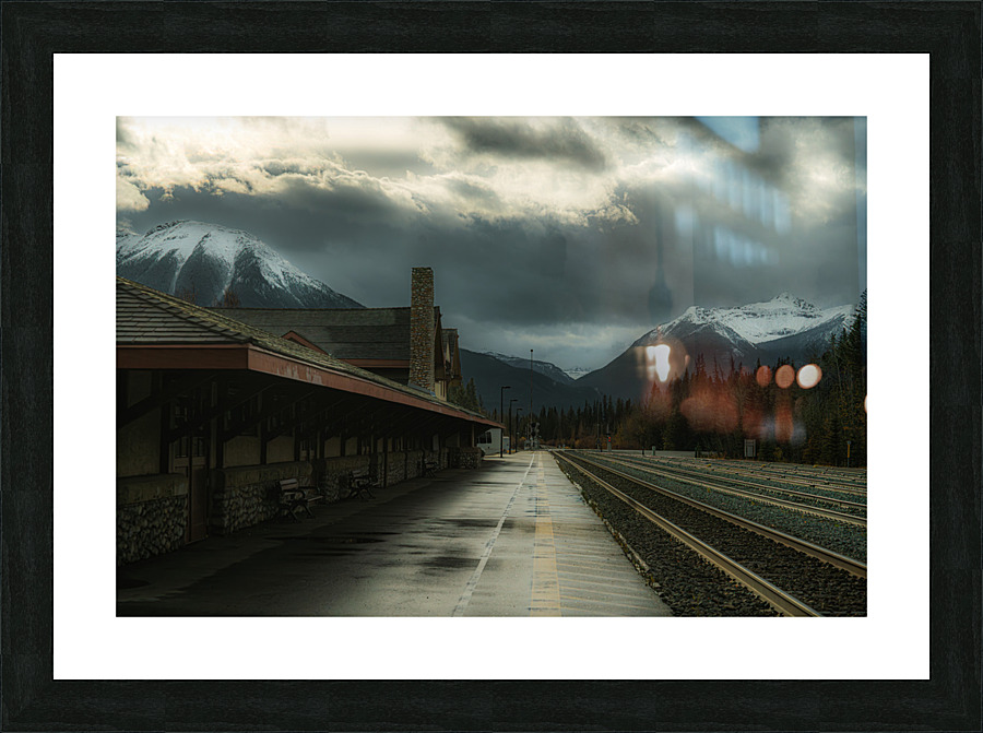 Banff Train Station Picture Frame print