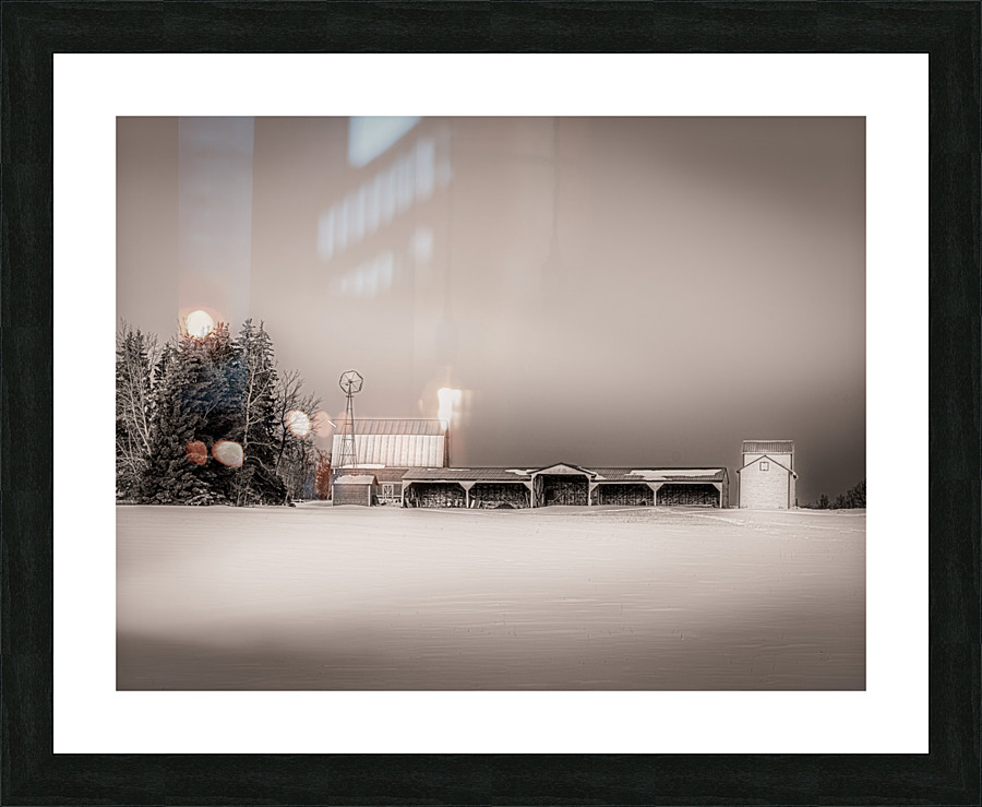 Northern Alberta Farm Picture Frame print