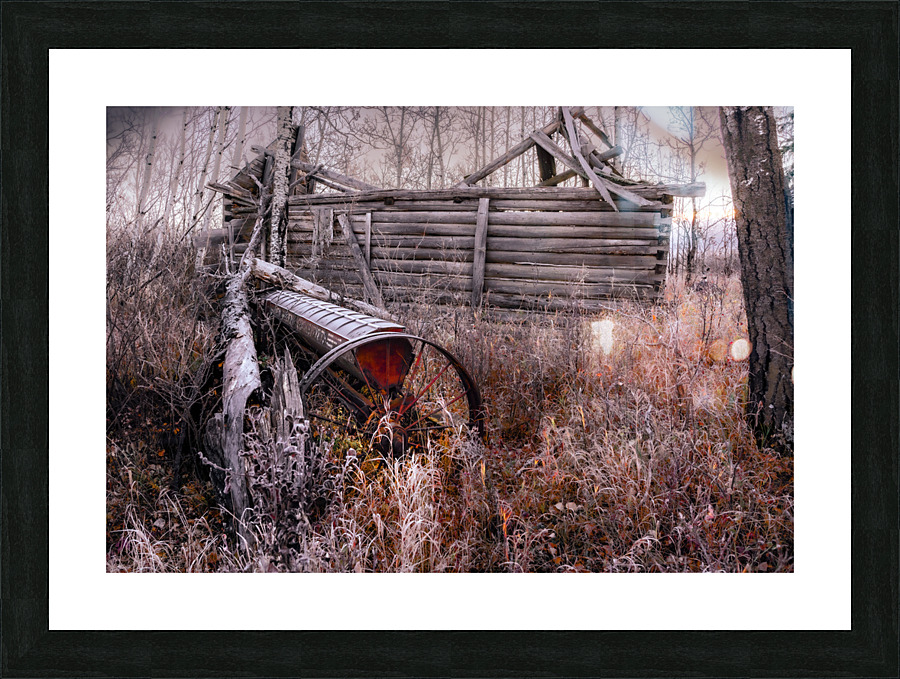 Old Farmhouse Picture Frame print