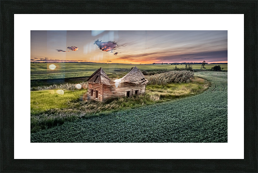 Saddle Roof Picture Frame print