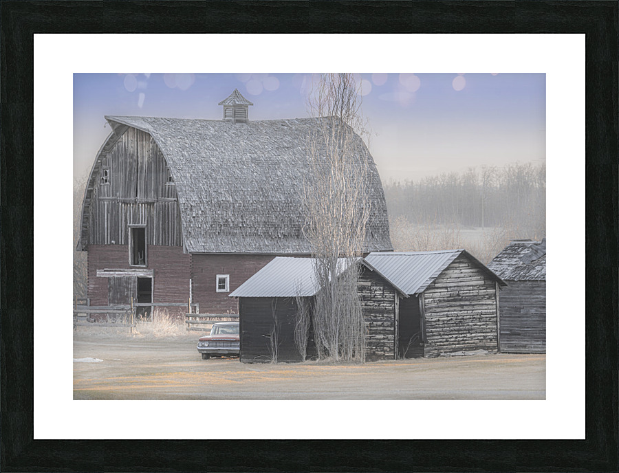 Sixties Barn Scene Picture Frame print