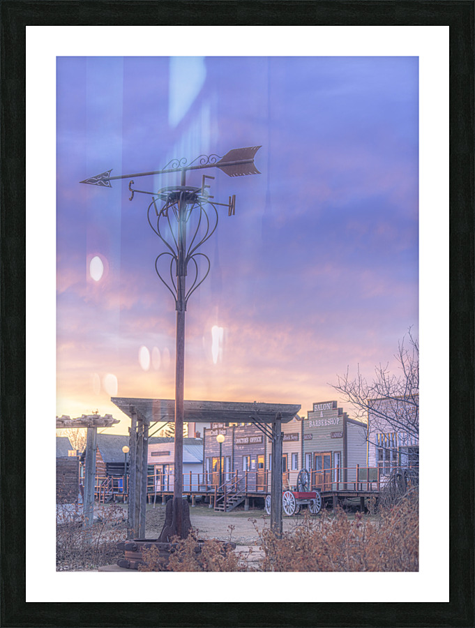 Sunset in the Village Picture Frame print