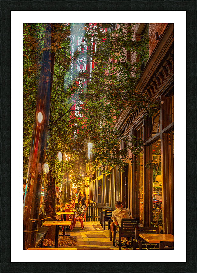 Sidewalk Cafe Picture Frame print