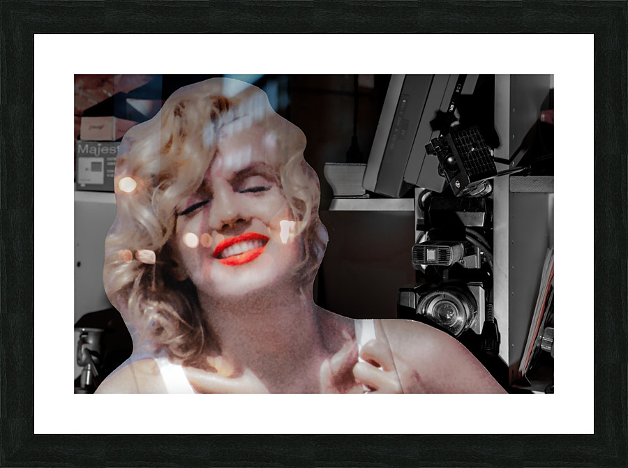 Cardboard Marilyn Picture Frame print