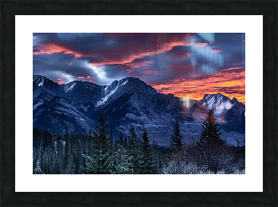Banff Sunrise Picture Frame print