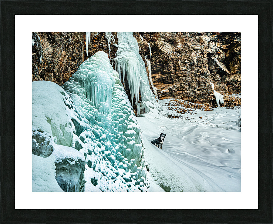 Frozen Falls Picture Frame print