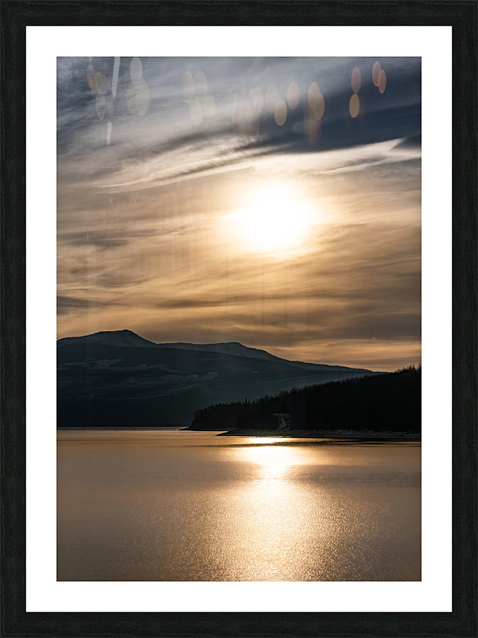 Golden Glow Picture Frame print