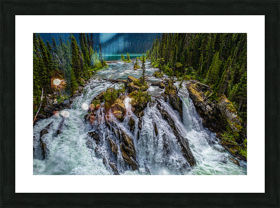 Ghost Lake Falls2 Picture Frame print