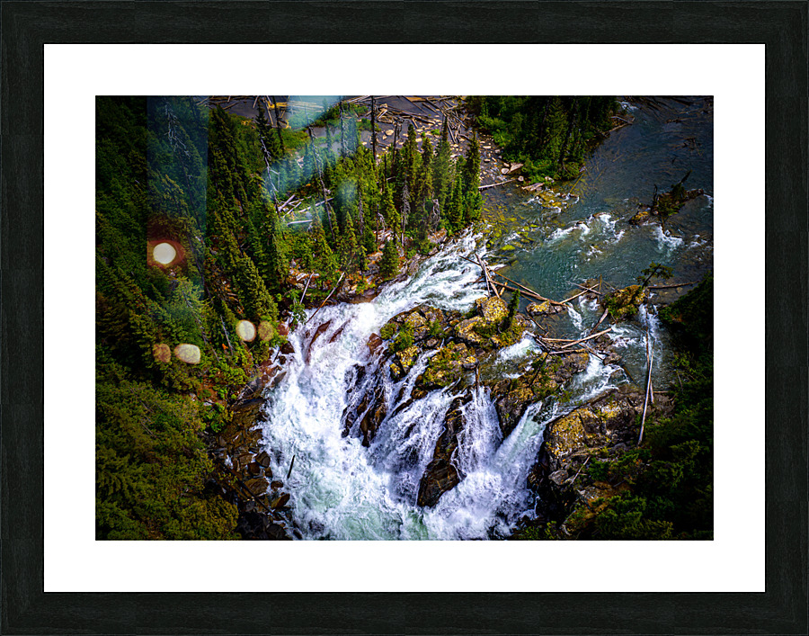 Ghost Lake Falls Picture Frame print