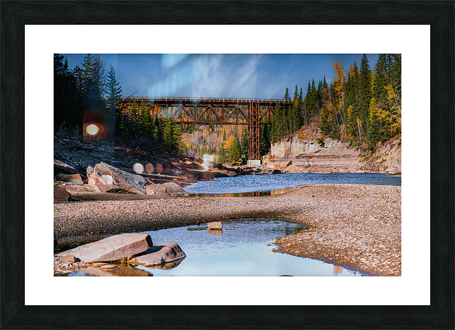 Kiskatinaw River Picture Frame print