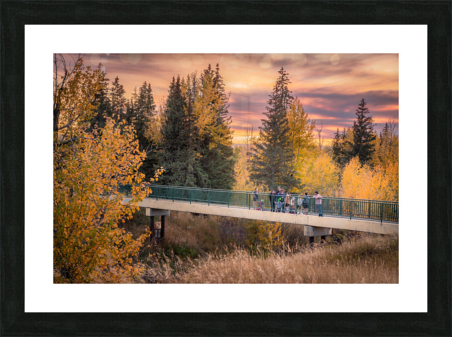 On the Bridge Picture Frame print
