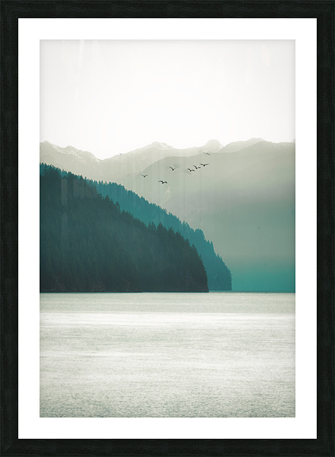 Pitt Lake Picture Frame print