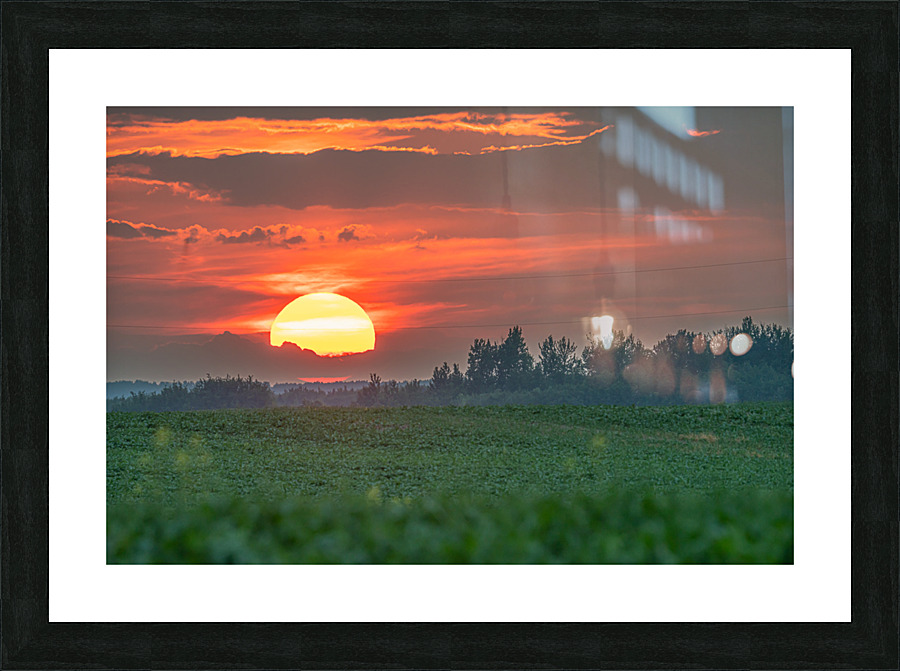Setting Sun Picture Frame print
