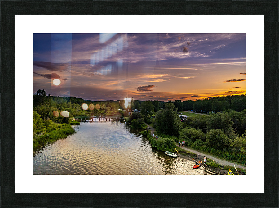 Swan Lake Picture Frame print