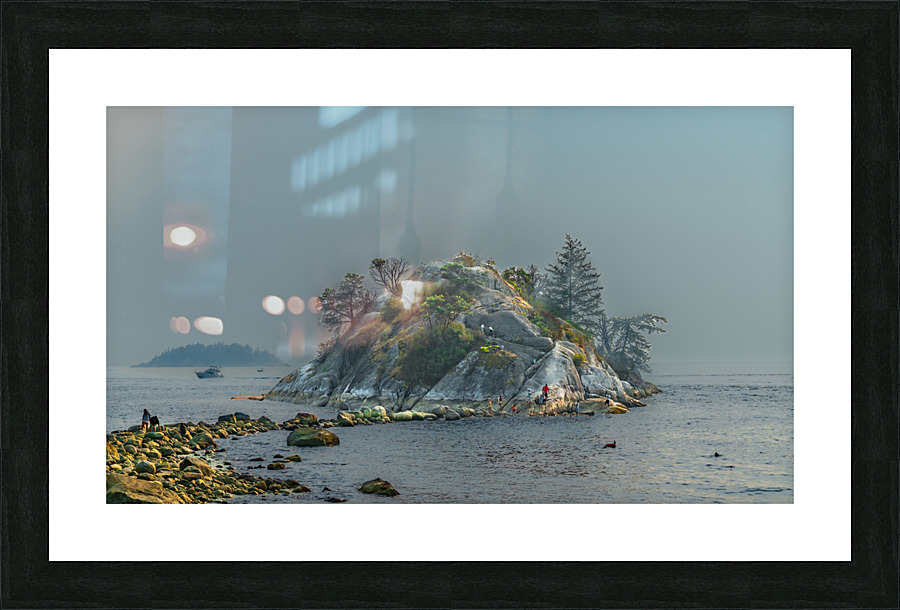 The Rock Picture Frame print