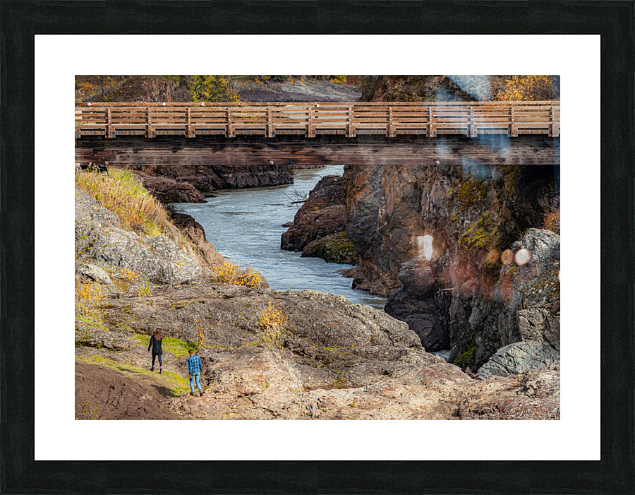Exploring the Canyon Picture Frame print