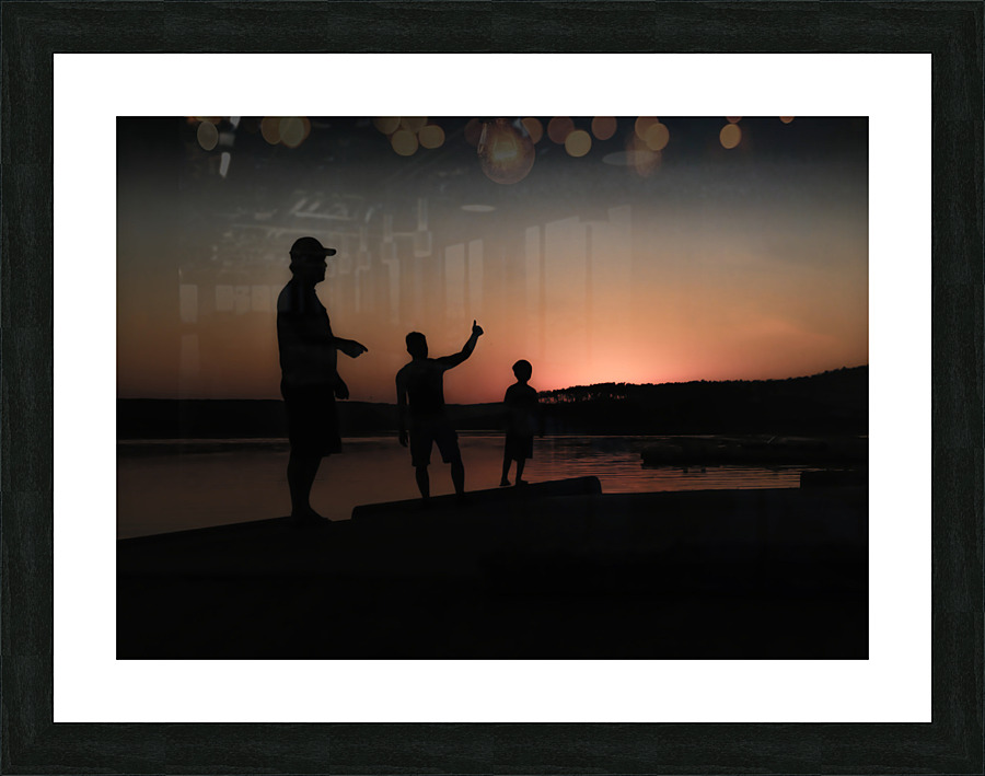 Silhouettes Picture Frame print