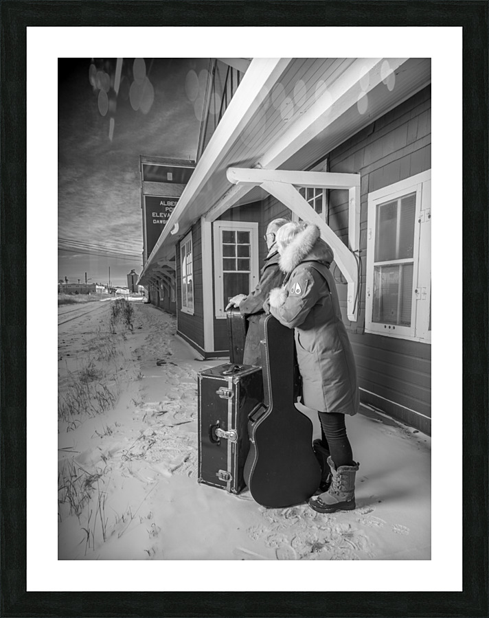 Waiting for the Train Picture Frame print