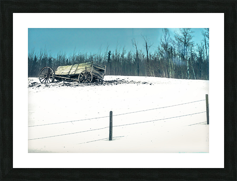 Broken Wagon Picture Frame print