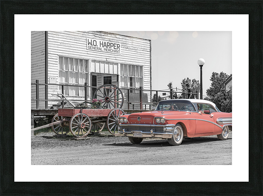 Buick on Main Picture Frame print