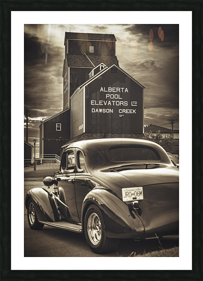 Coupe at the Grain Elevator Picture Frame print