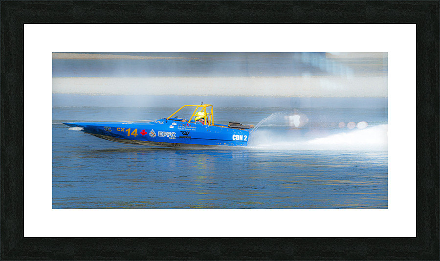 Misty Blue Picture Frame print