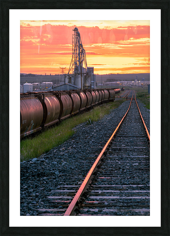 Rail Yard Picture Frame print