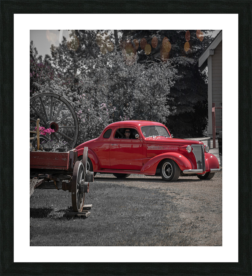 Red Coupe Picture Frame print