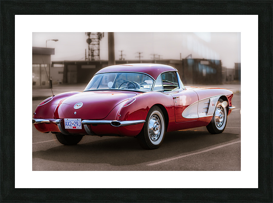 Vintage Vette Picture Frame print