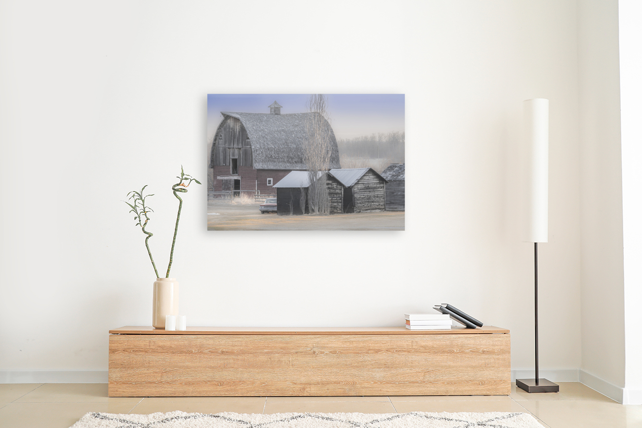 Sixties Barn Scene Reproduction