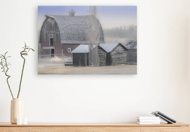 Sixties Barn Scene Reproduction