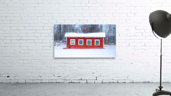 Red Cabin Wall Preview