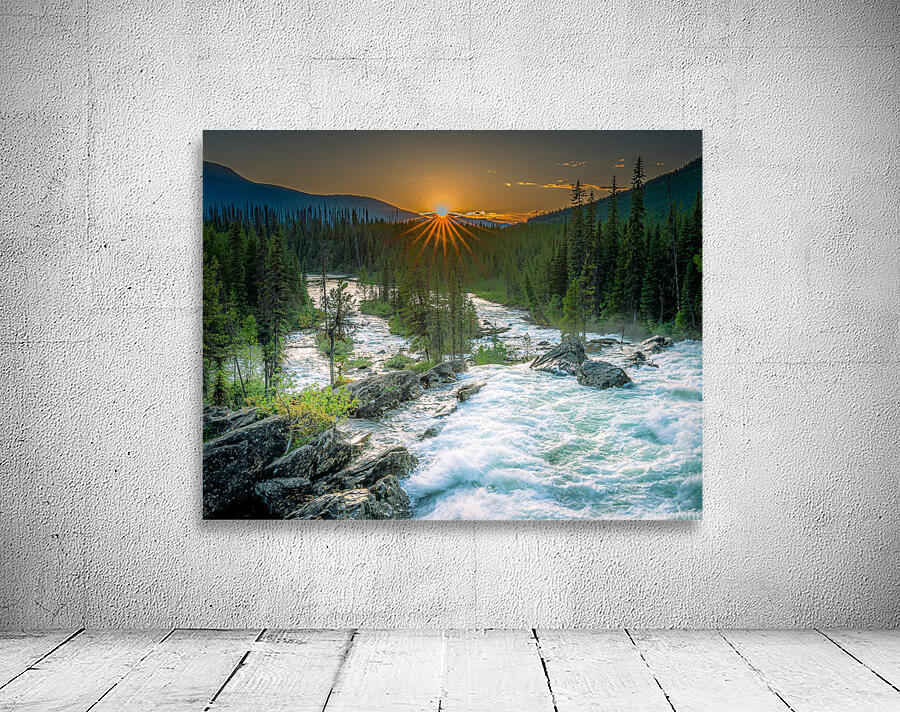 Sunset on the Cascades Wall Preview