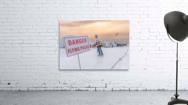 Danger Flying Pucks Wall Preview