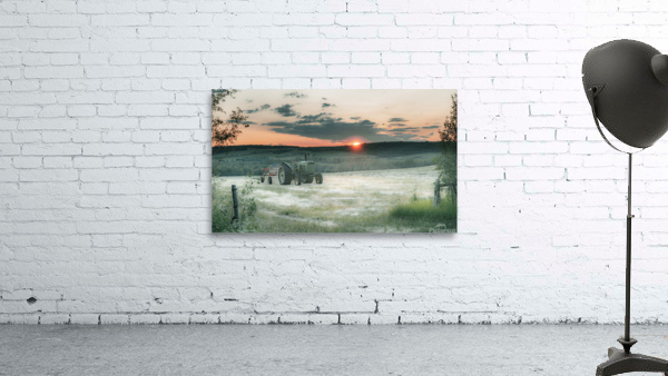 Tractor at Sunset Wall Preview
