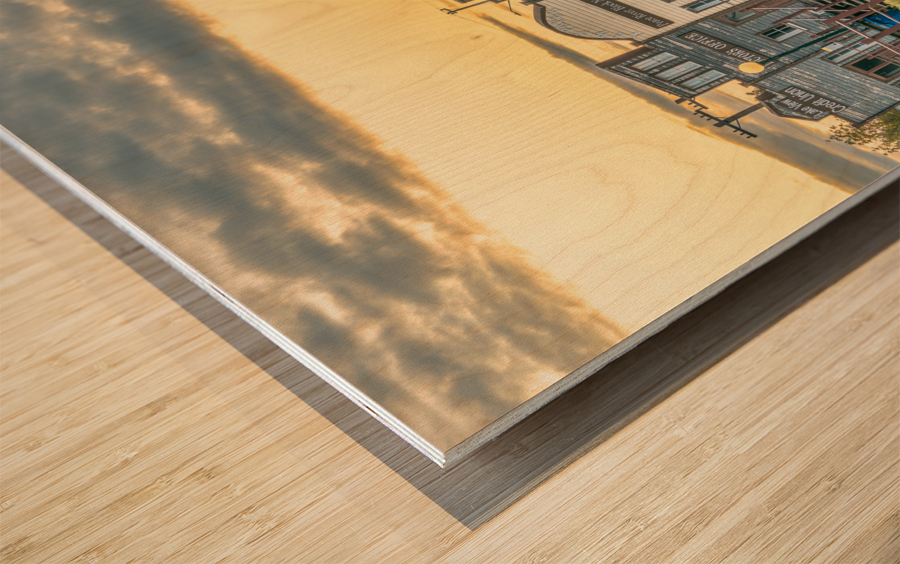 Main Street Wood print
