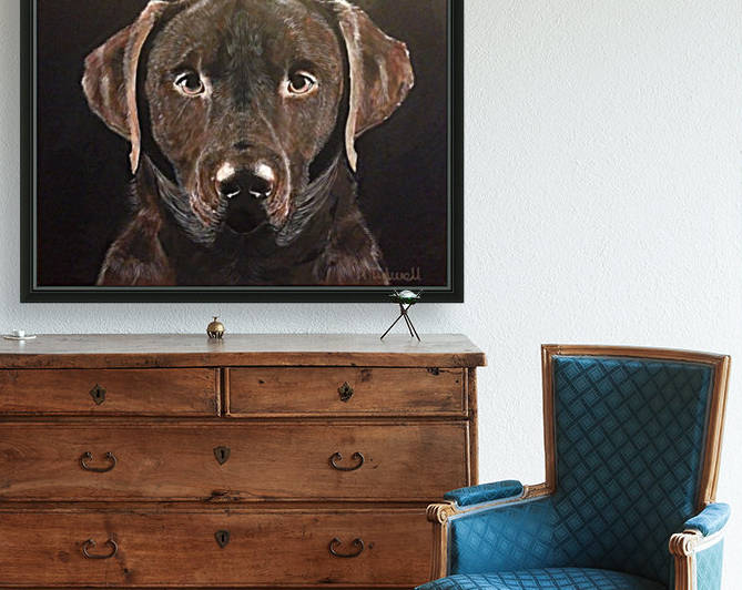 Chocolate Labrador by Tidwell