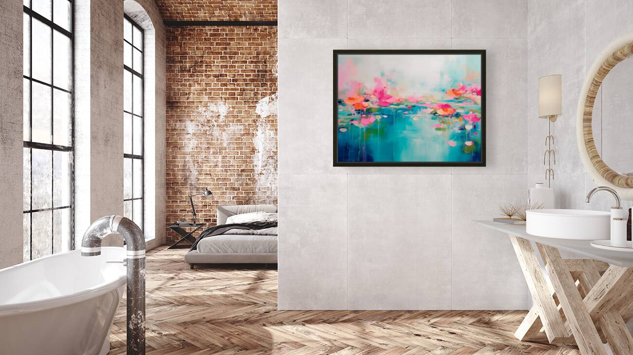 AURORA 001  40x30 AURORA acrylic paintind texture Reproduction