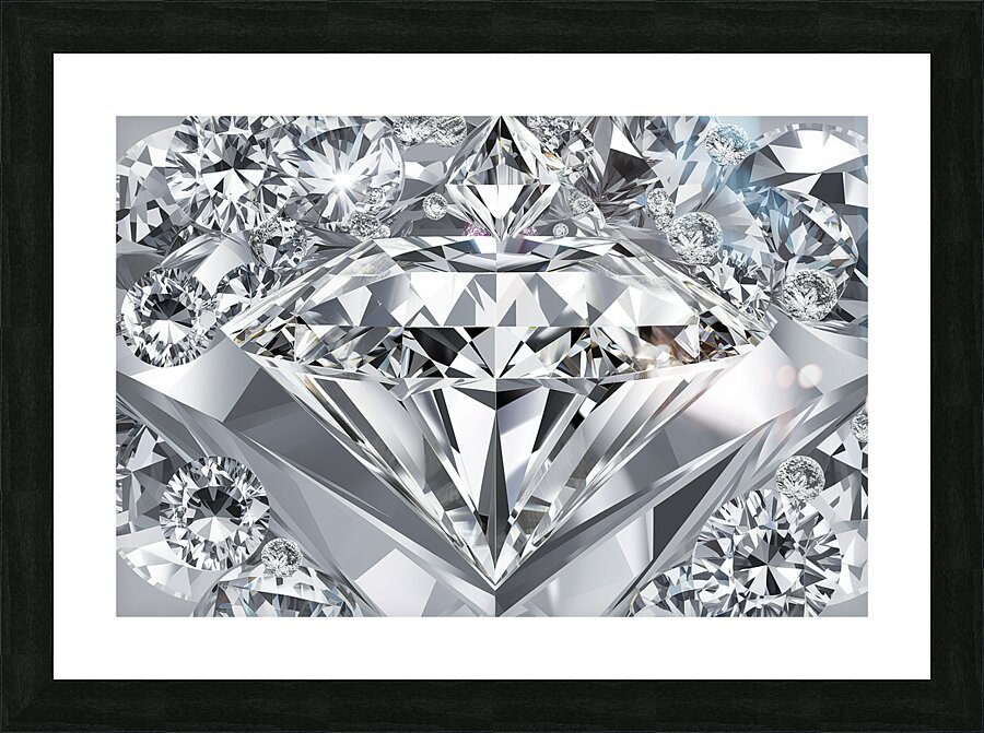 A stunning 3D composition featuring a multitude o Picture Frame print