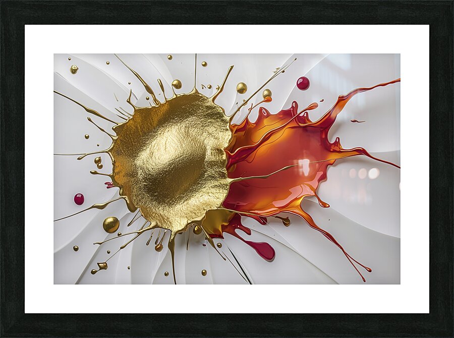 A captivating abstract artwork displaying an expl Picture Frame print
