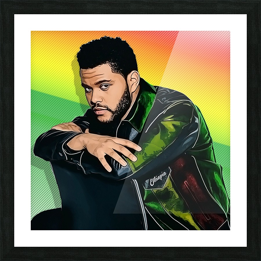 The Weeknd Picture Frame print