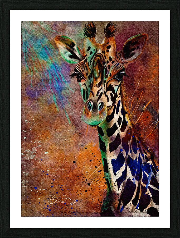 George Giraffe Picture Frame print