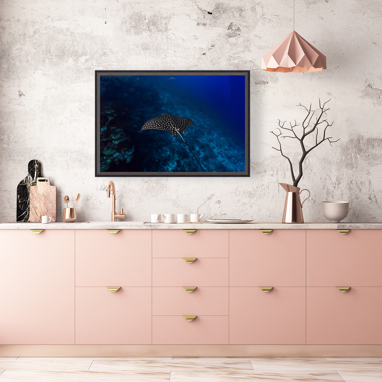 Wall Gliding Ray Landscape Reproduction